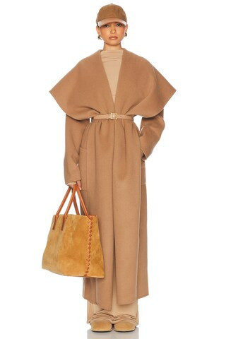 Helsa The Throw Coat in Tan | FWRD 