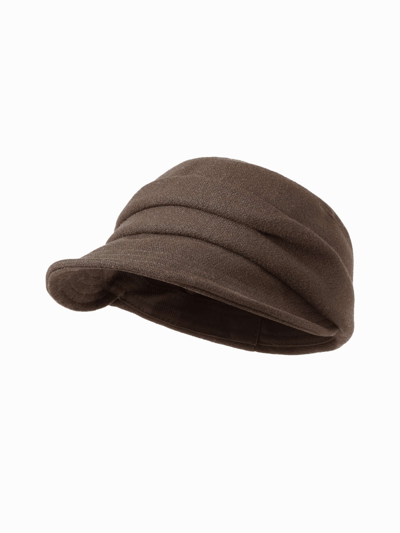 PLEATED BERET HAT For Daily Casual | Cider