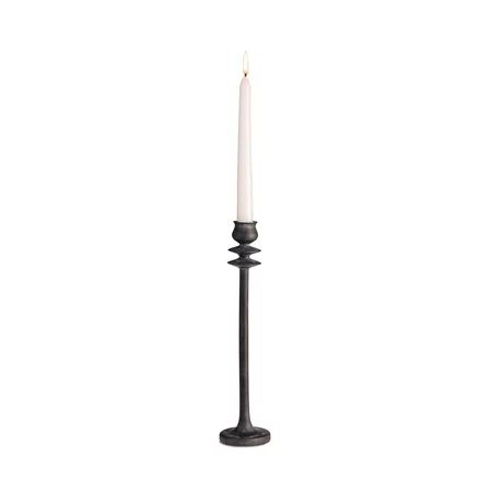 Design Ideas Spindle Wood Candlestick Pillar Holder, Large, Black - Walmart.com | Walmart (US)