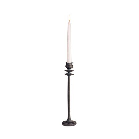 Design Ideas Spindle Wood Candlestick Pillar Holder, Large, Black | Walmart (US)