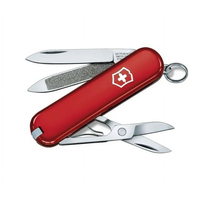 Victorinox Swiss Army Classic ES 7 Function 58 mm Red Pocket Knife 0.6223-X115 | Walmart (US)