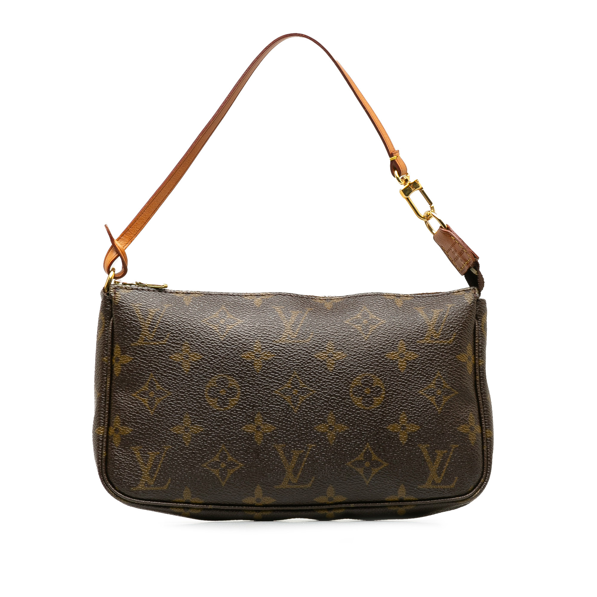 Pre-Owned Authenticated Louis Vuitton Monogram Pochette Accessoires Canvas Brown Shoulder Bag Uni... | Walmart (US)