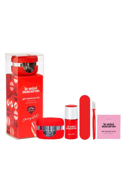 LE MINI MACARON Gel Manicure Kit in Cherry Red at Nordstrom | Nordstrom