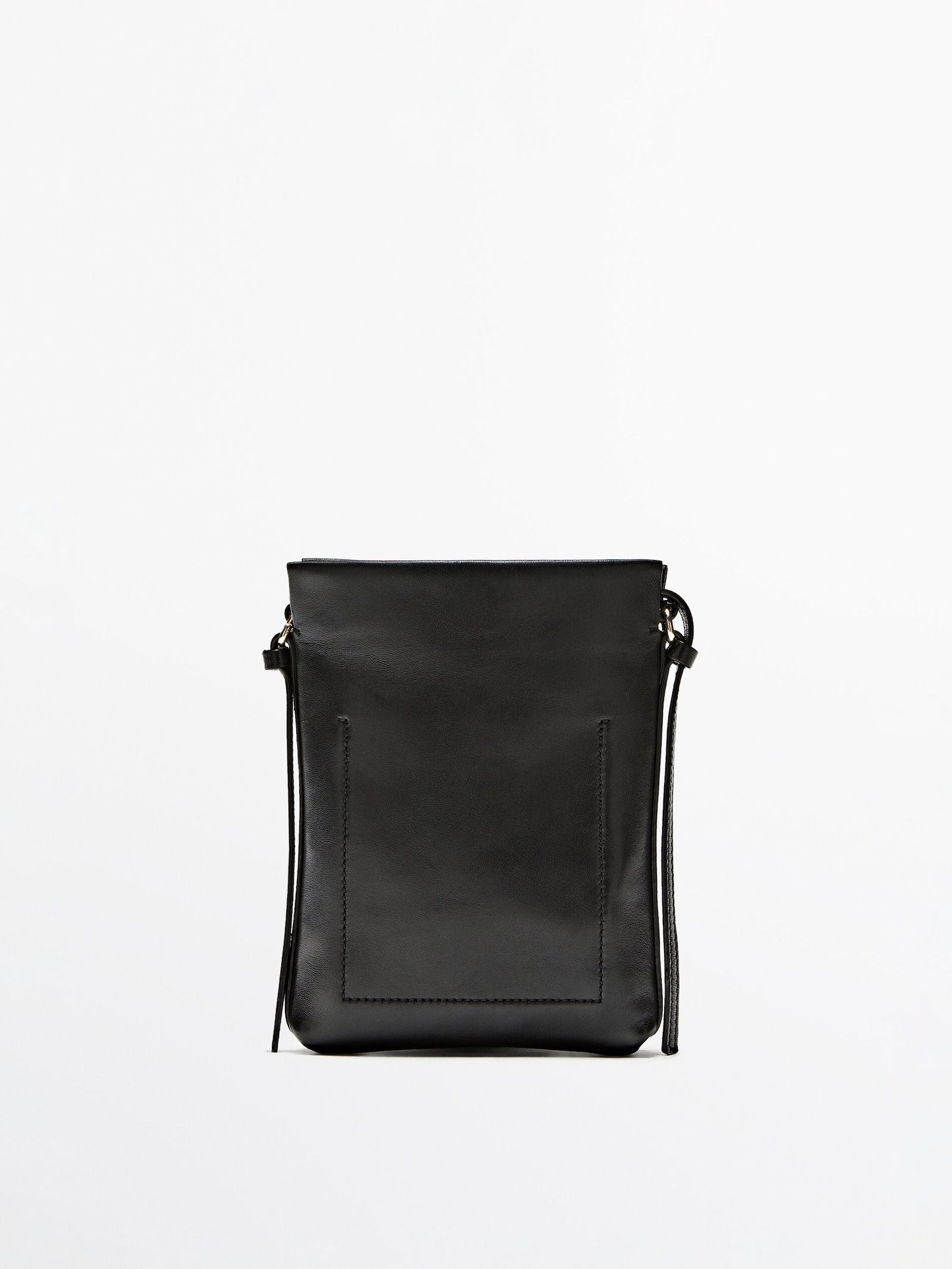 Nappa leather mini crossbody bag | Massimo Dutti (US)