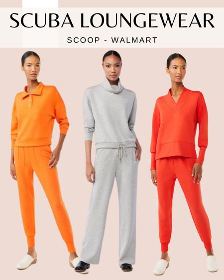 Scoop Scuba Lounge wear separates from Walmart 😍 
Sweatshirt, joggers, sweatpants and vneck pullovers

#LTKstyletip #LTKSeasonal