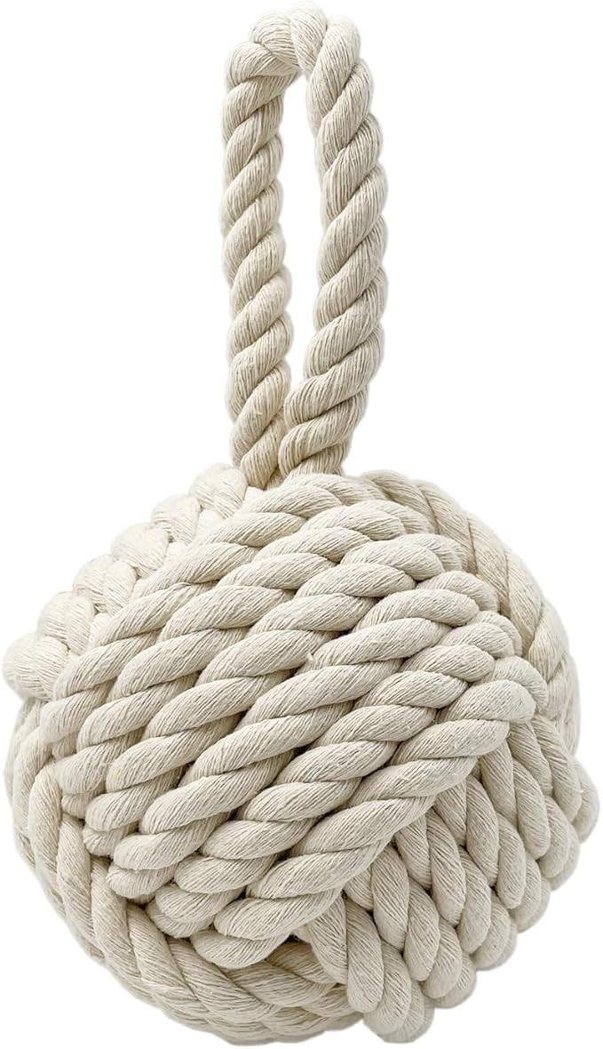 Door Stopper, Decorative Rope Ball Weighted Outdoor Door Stop | Amazon (US)