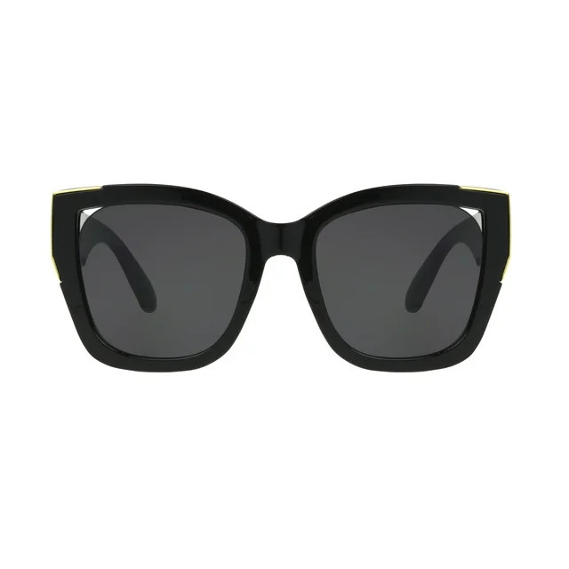 Foster Grant Women's Square Fashion Sunglasses Black | Walmart (US)