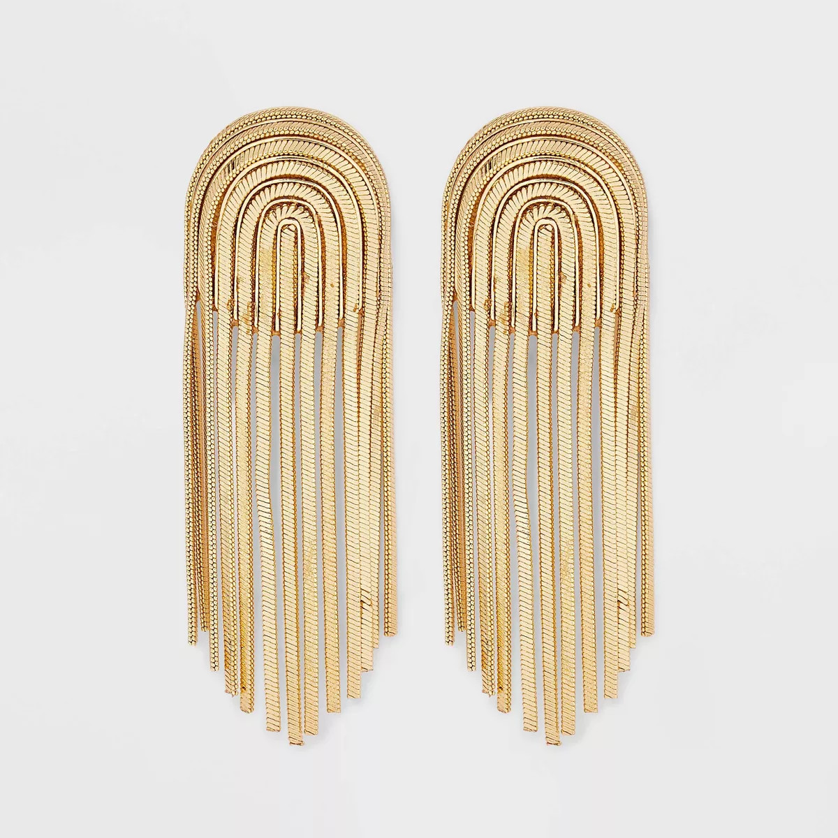 SUGARFIX by BaubleBar Crystal Fringe Statement Earrings - Gold | Target