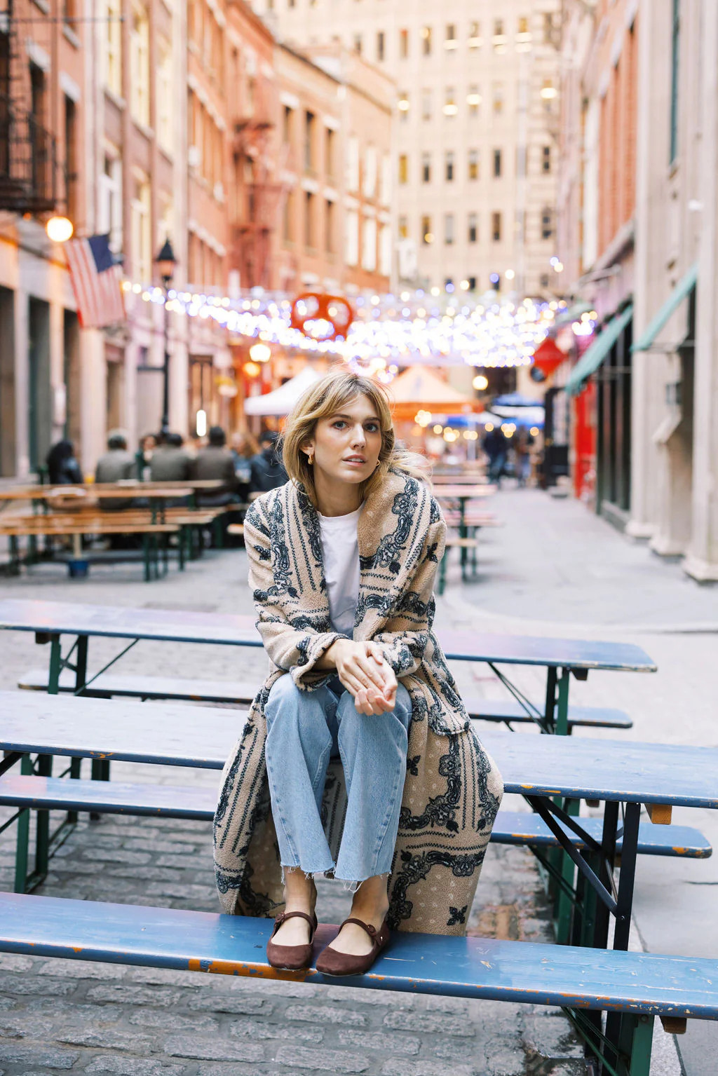 MASON'S DAUGHTER Coco Robe Coat, Cream Bandana Print | The Avenue