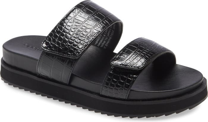Finley Croc Embossed Platform Sandal | Nordstrom