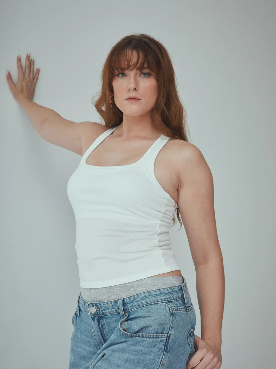 Bamboo Scoop Neck Brami Tank (Full Length) | Klassy