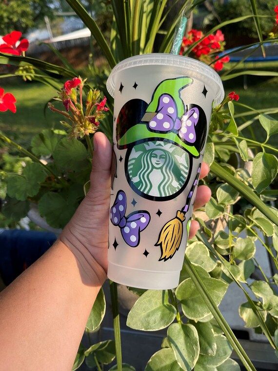 Halloween Minnie Witch starbucks cup Fall minnie cup | Etsy | Etsy (CAD)