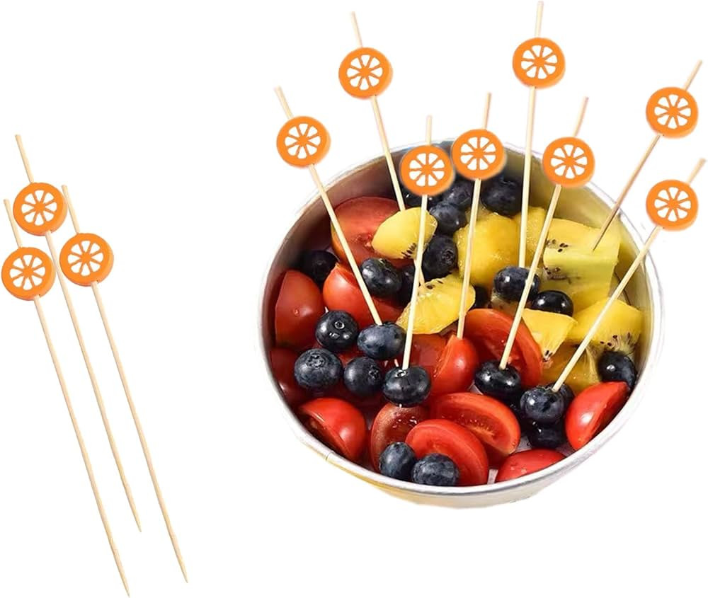 100 Pcs Cocktail Picks Wooden Toothpicks Decor Cake Party Wedding Supply Cocktail Skewers Cute (o... | Amazon (US)