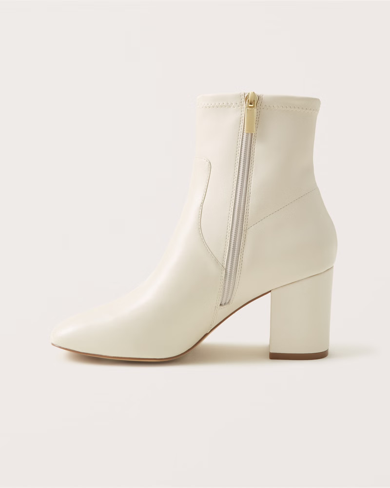 Vivianne Leather Ankle Boots | Abercrombie & Fitch (US)