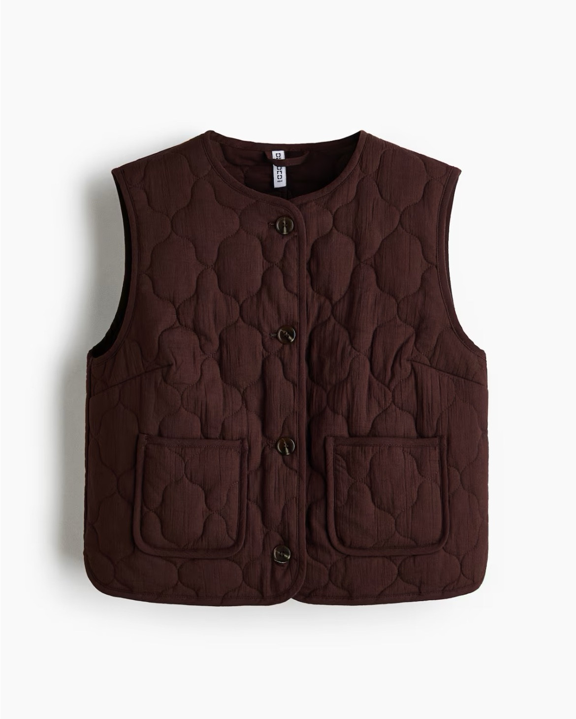 Chocolate brown quilted vest 

#LTKSeasonal