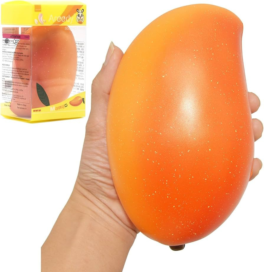Squishy Gold Mango Colossal Slow Rising Scented Fruit Squishies | Amazon (US)