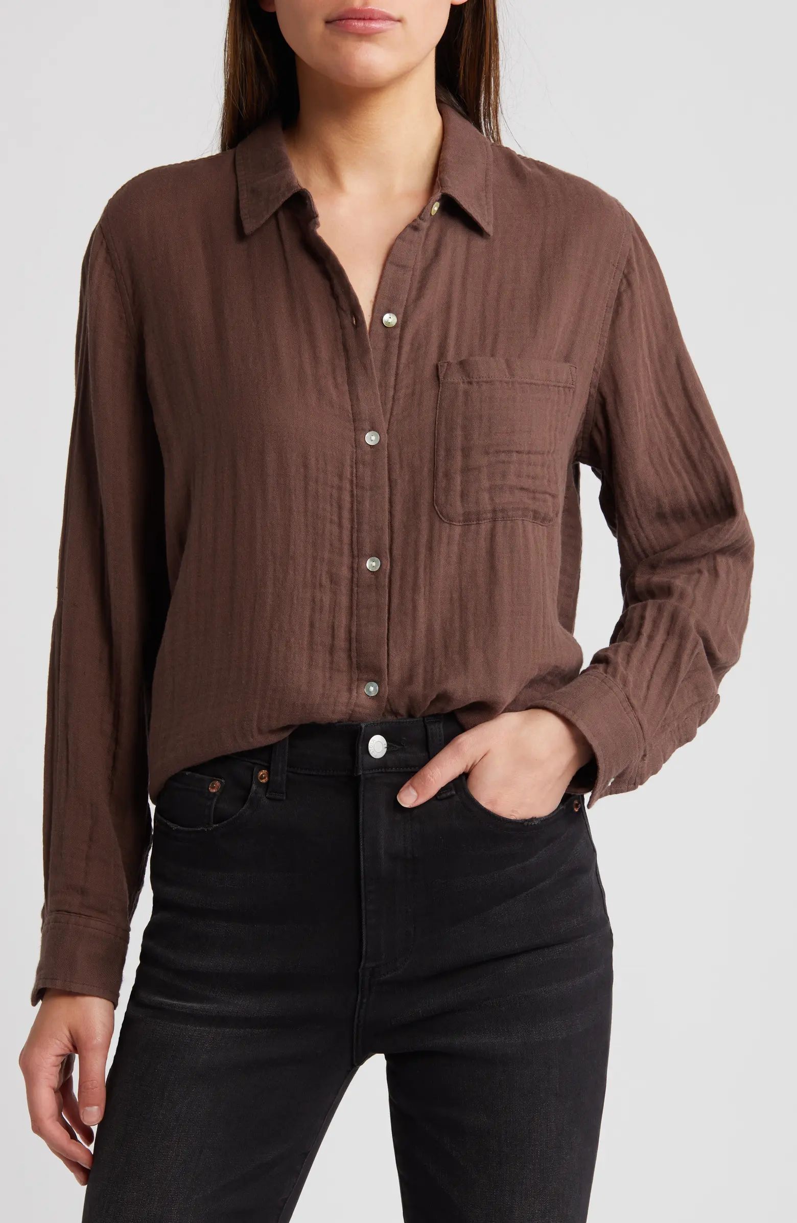 Ellis Cotton Button-Up Shirt | Nordstrom