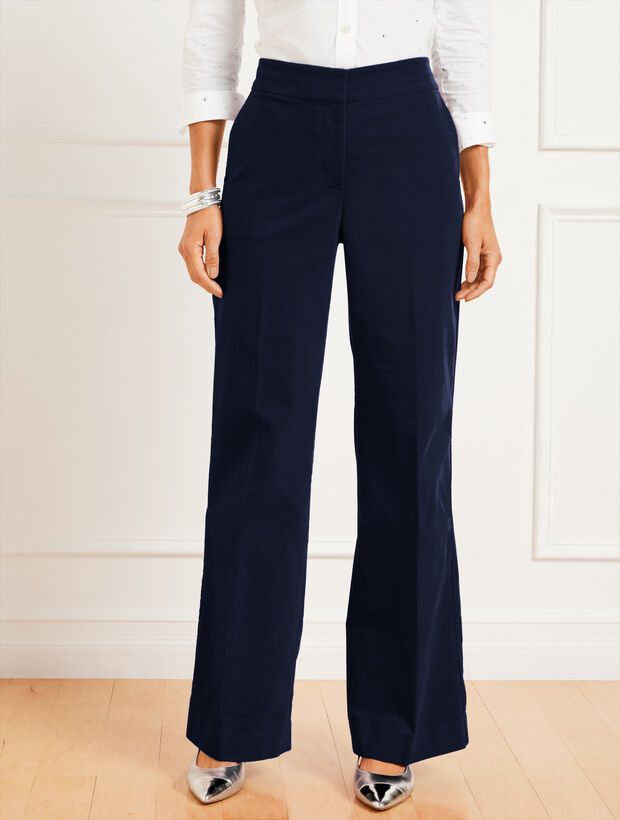 Velveteen Wide Leg Pants | Talbots