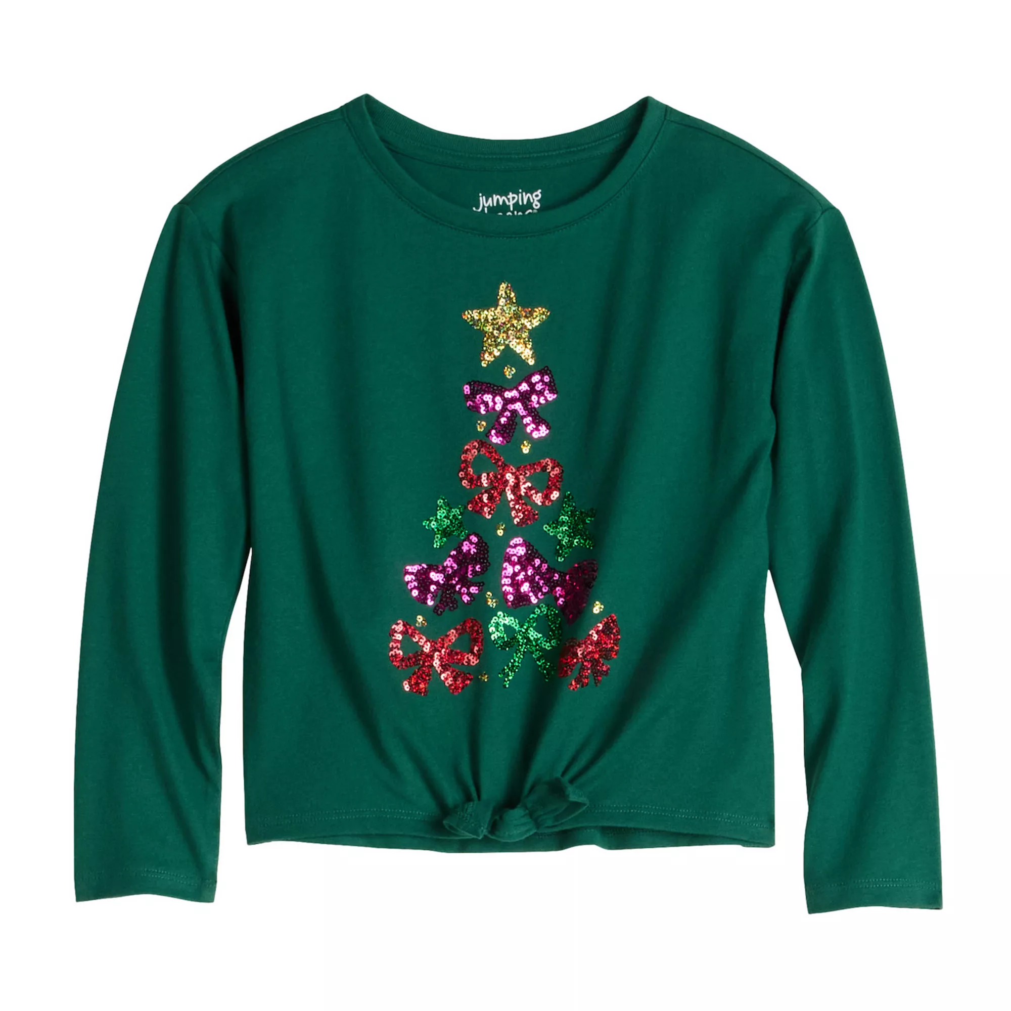 Girls 4-12 Jumping Beans® Long Sleeve Tie Front Tee | Kohl's