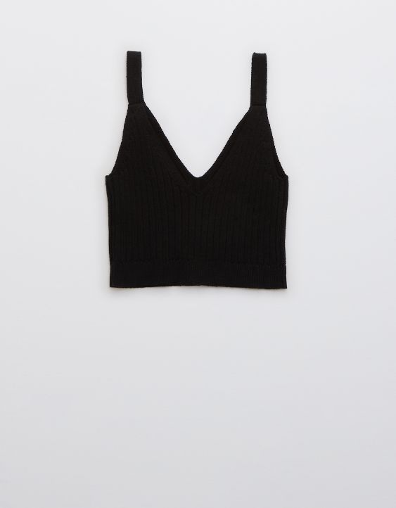 Aerie Cropped Sweater Tank Top | American Eagle Outfitters (US & CA)