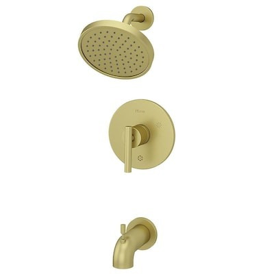 Pfister Pfister Contempra Bath Brushed Gold 1-handle Bathtub and Shower Faucet Lowes.com | Lowe's