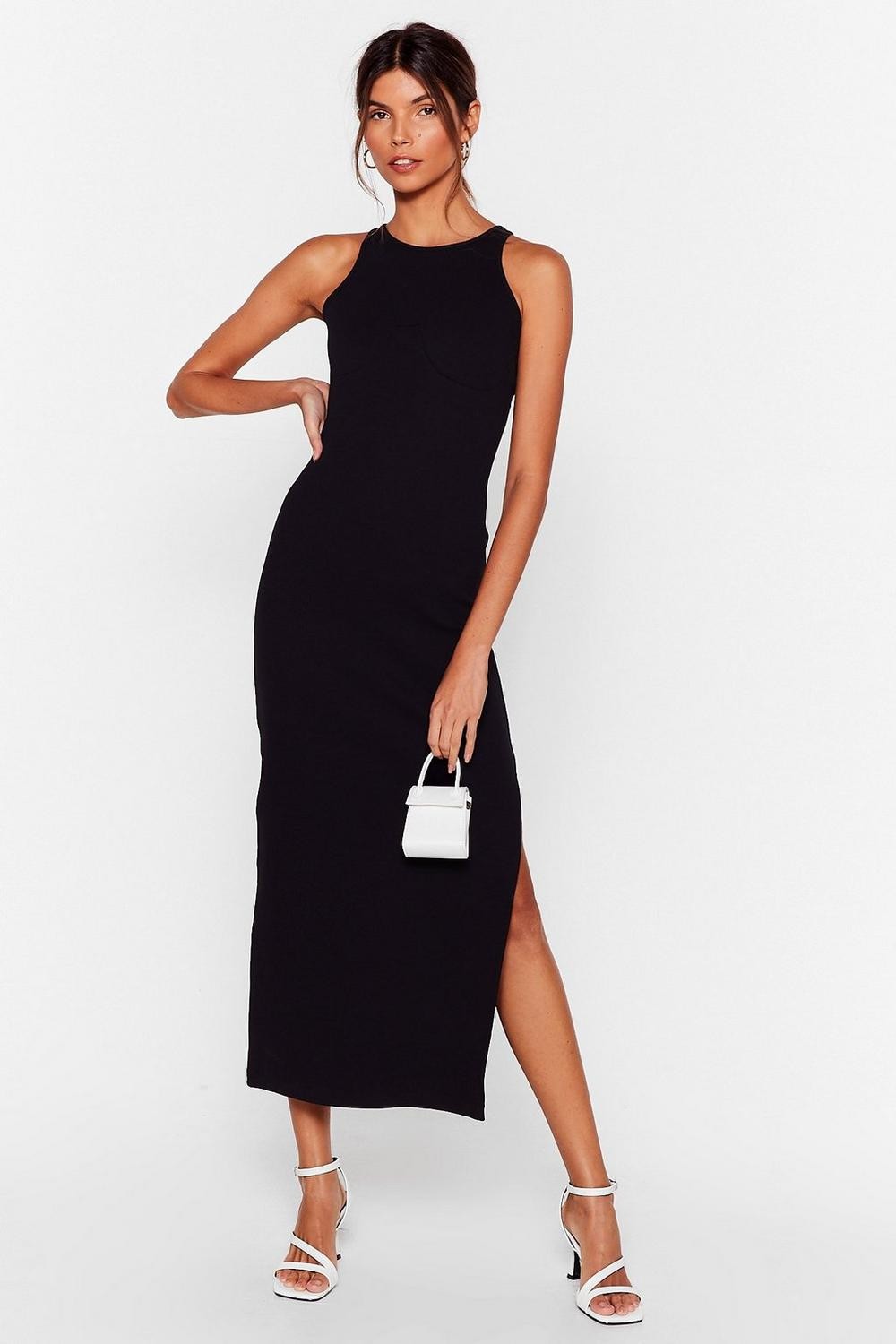 Standards High Ribbed Midi Dress | NastyGal (US & CA)