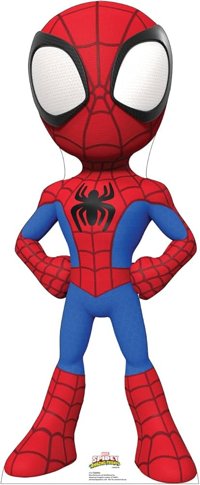 Cardboard People Spidey Life Size Cardboard Cutout Standup - Marvel's Spidey and His Amazing Frie... | Amazon (US)