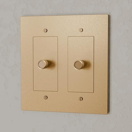 Brass 3 Way Rotary Dimmer Switch - 120V AC - Solid Brass Wall Plate for LED Bulbs - Rotary Dimmer... | Amazon (US)