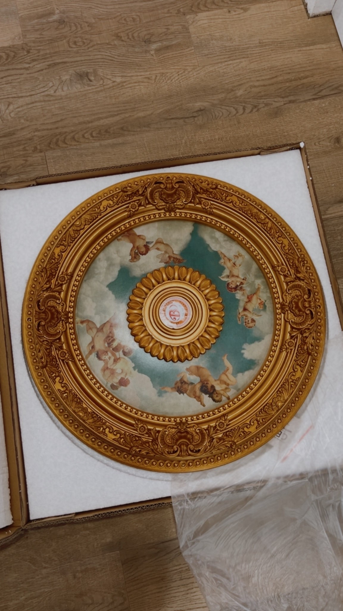 This ceiling medallion looks like it was made for a palace.. gilded edges, painted cherubs, and all the romantic details I love 💫 Linking it for anyone who wants to bring a little heaven to their home 👼🏻🪽

On sale for $80 🤩

#LTKSaleAlert #LTKFindsUnder100 #LTKHome