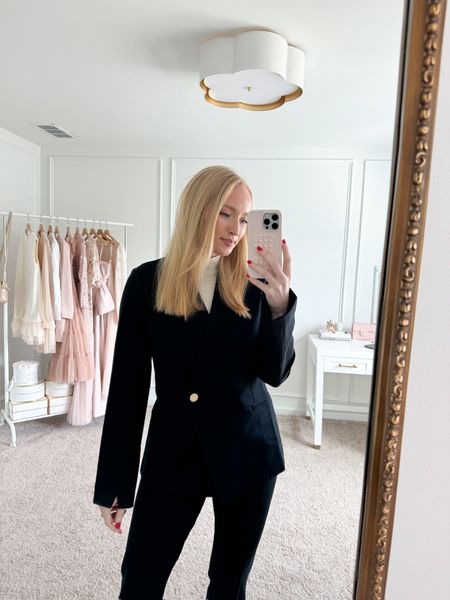 If you’re looking for the perfect suit this one from Spanx is a must have. I paired the perfect blazer with the pants and heel for a sophisticated work look. Use the code AMANDAJOHNxSPANX to save. 

#LTKstyletip #LTKworkwear #LTKshoecrush