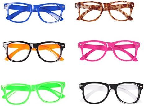 Seekingtag Children Stylish Cute Glasses Frame Without Lenses, Pack of 6 | Amazon (US)