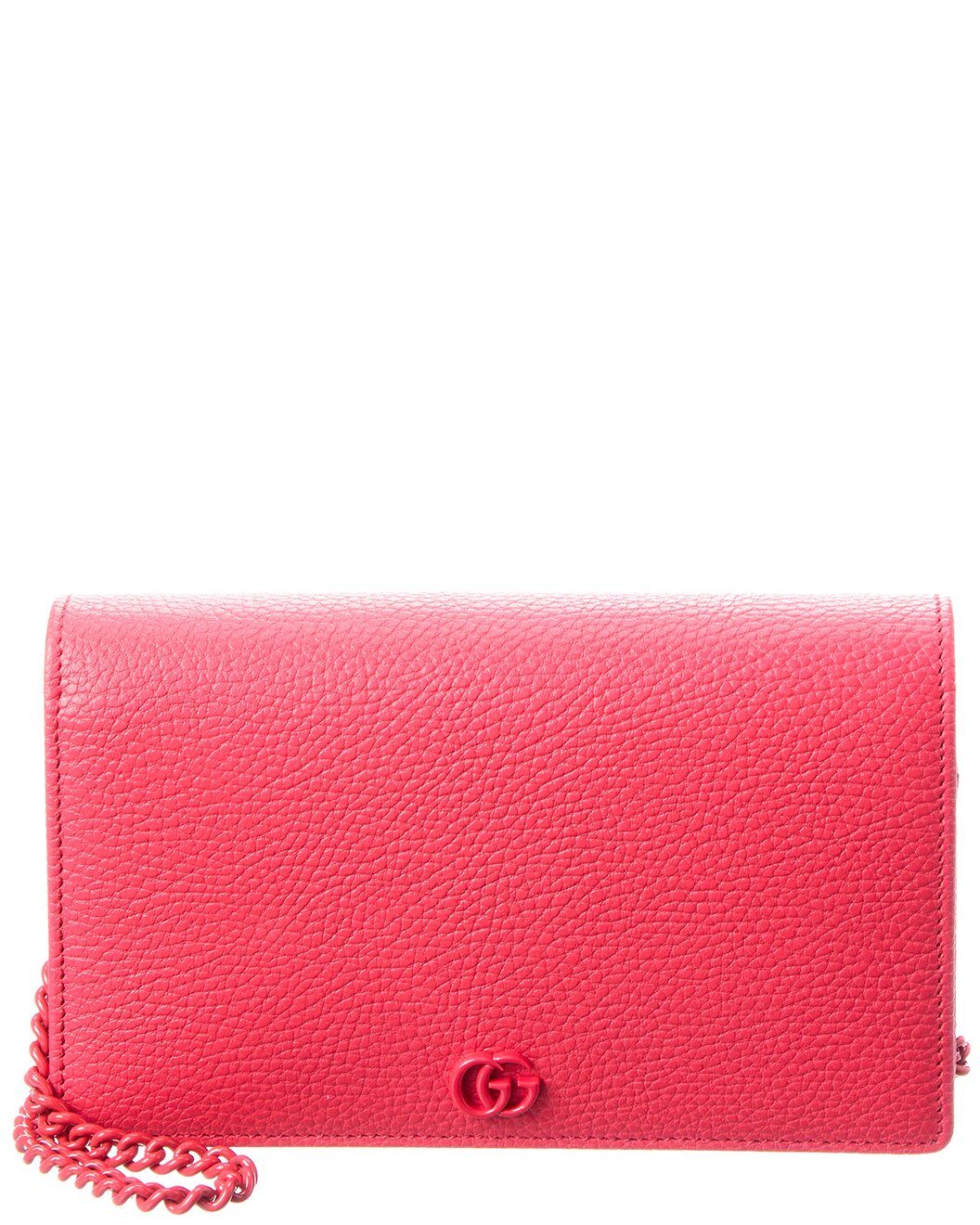 GG Marmont Leather Chain Wallet | Ruelala