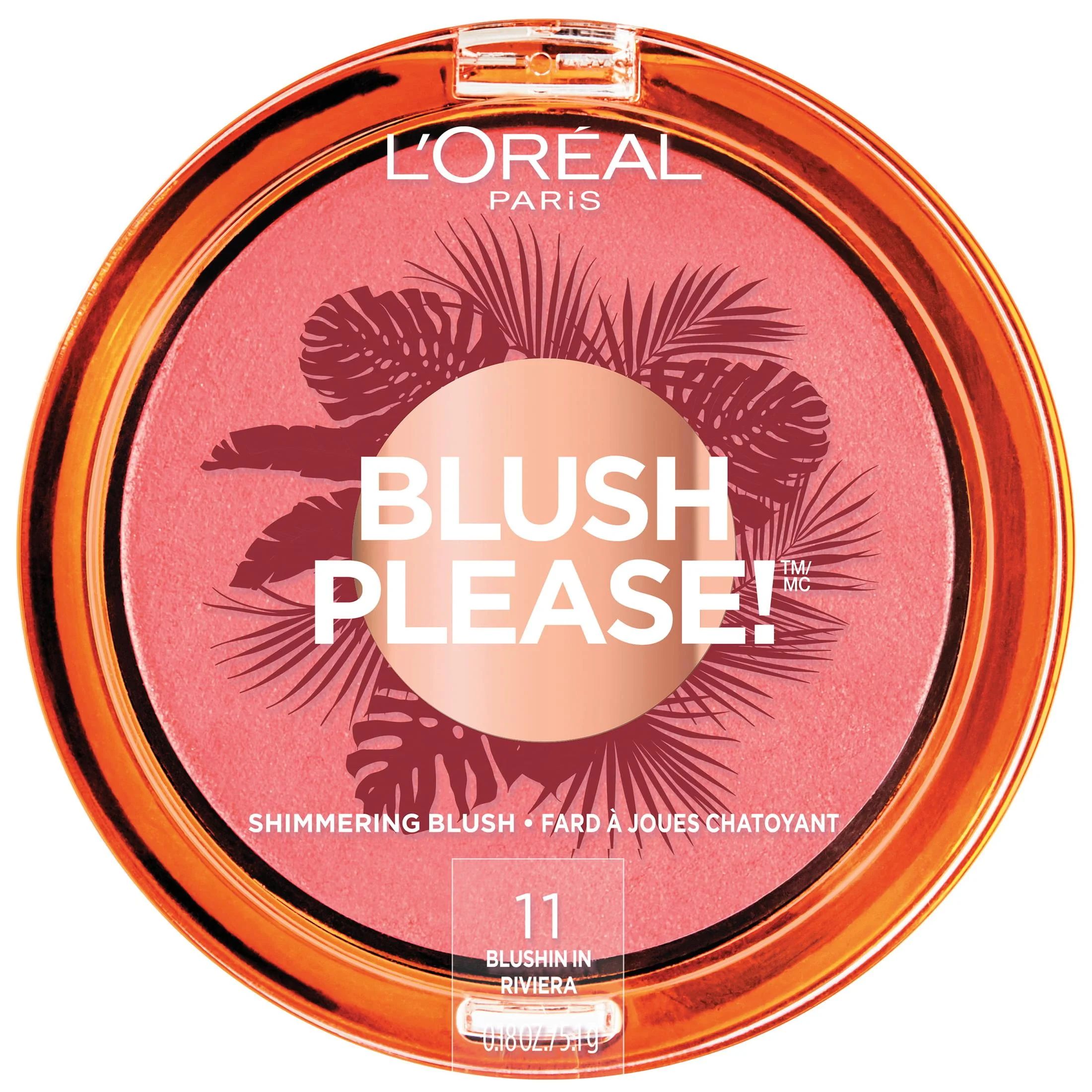 L'Oreal Paris Summer Belle Makeup Collection, Blush Please, Blushing in Riviera, 0.18 oz | Walmart (US)