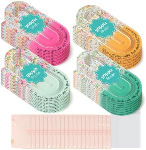 Amazon.com : YOPPIX 20 Set Jumbo Faith Acrylic Paper Clips with 20 Pcs Back Card, Inspirational S... | Amazon (US)