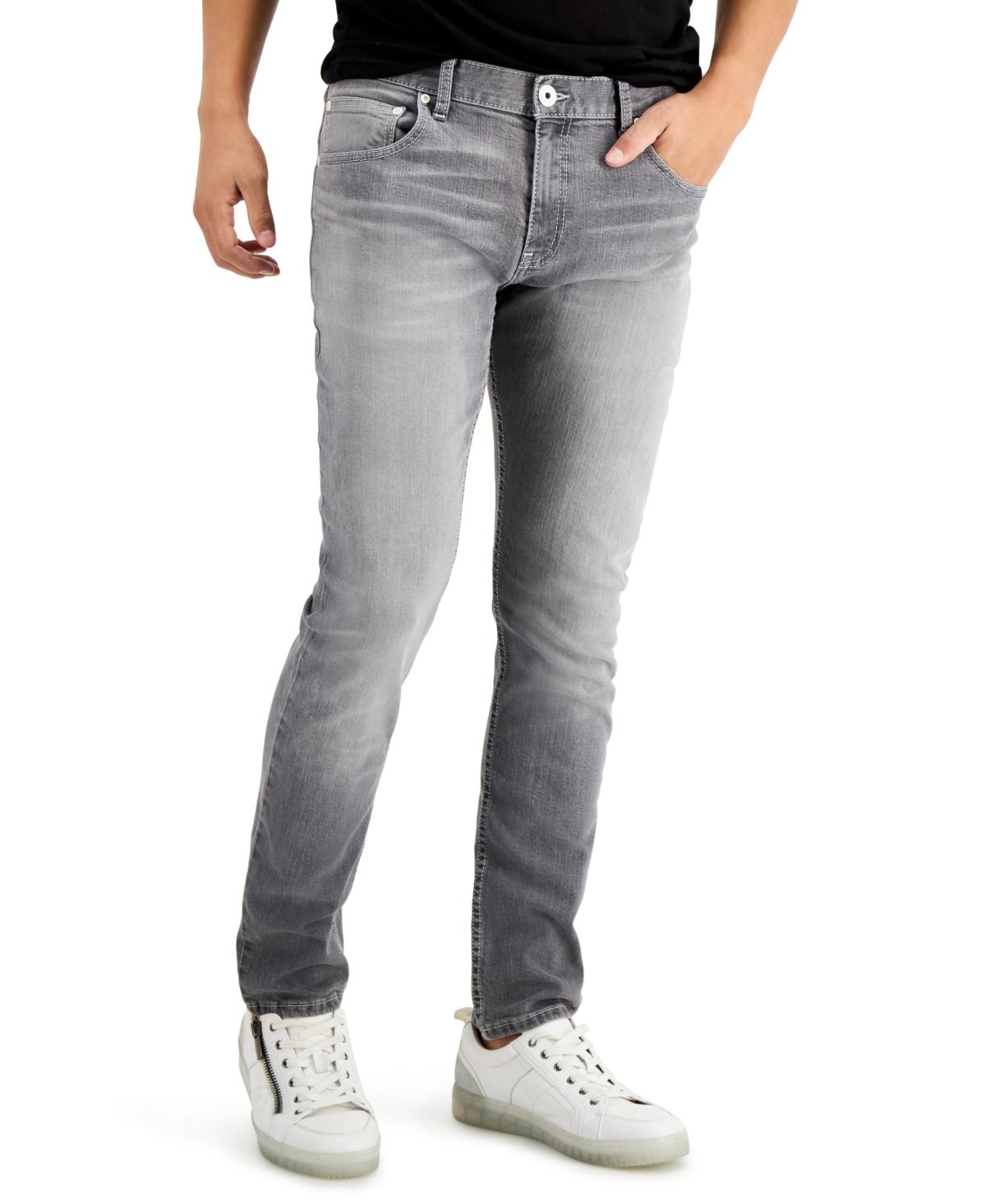 Inc International Concepts Men's Grey Skinny Jeans, Created for Macy's | Macys (US)