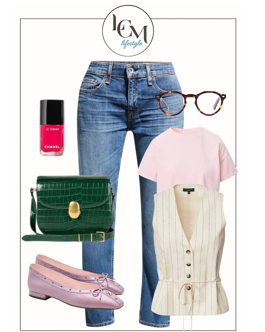 Jeans, a tee, and a vest. Add colorful flats. chic  nails  and a bright bag. You’re all set…
#lcmlifestyle #springvest #anklejeans 

#LTKootd #LTKOver40 #LTKWorkwear