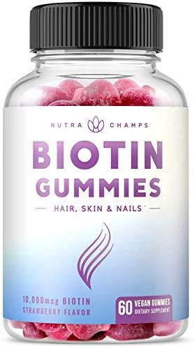 Biotin Gummies 10,000mcg [Highest Potency] for Healthy Hair, Skin & Nails for Adults & Kids - 500... | Amazon (US)