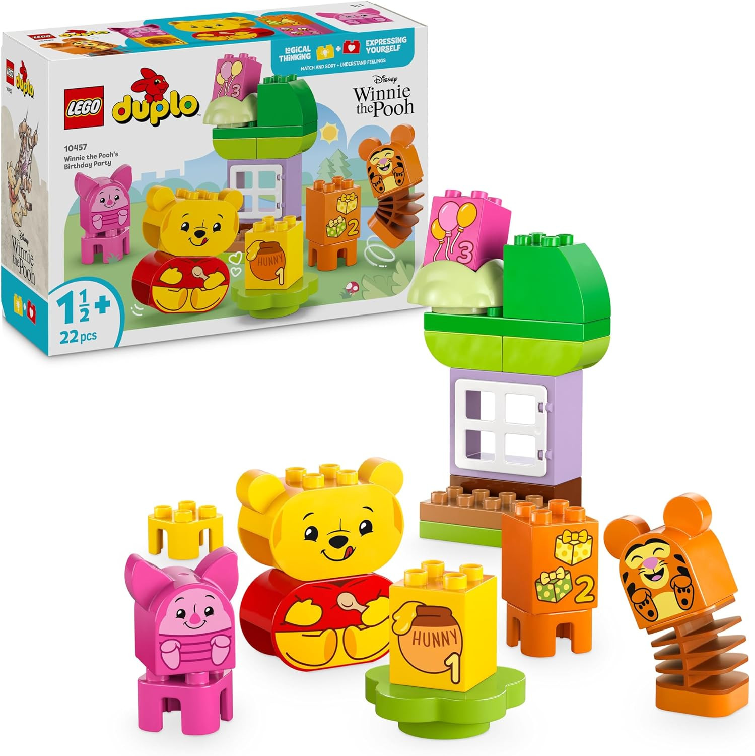 LEGO DUPLO | Disney Winnie the Pooh’s Birthday Party - Fine Motor Skills Toy for 1+ Year Old To... | Amazon (UK)