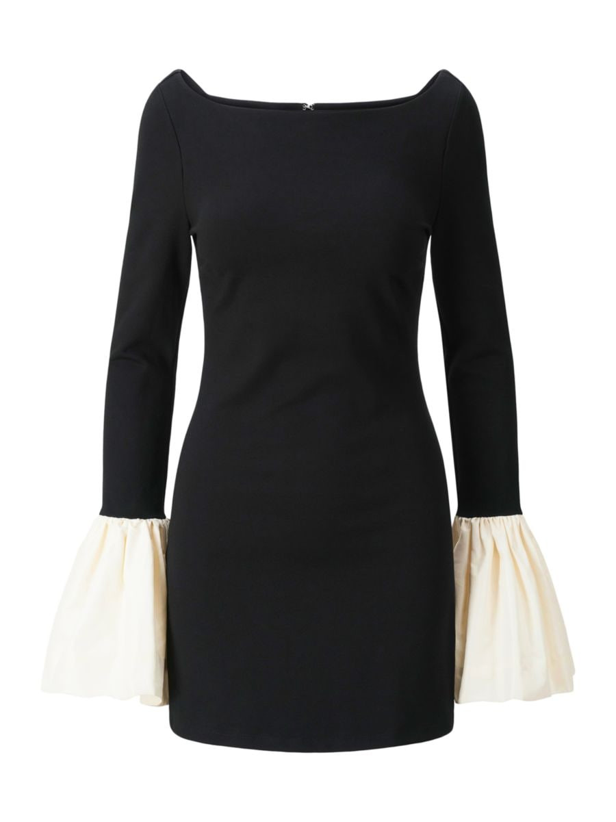 Hawthorne Two-Tone Bell-Sleeve Minidress | Saks Fifth Avenue