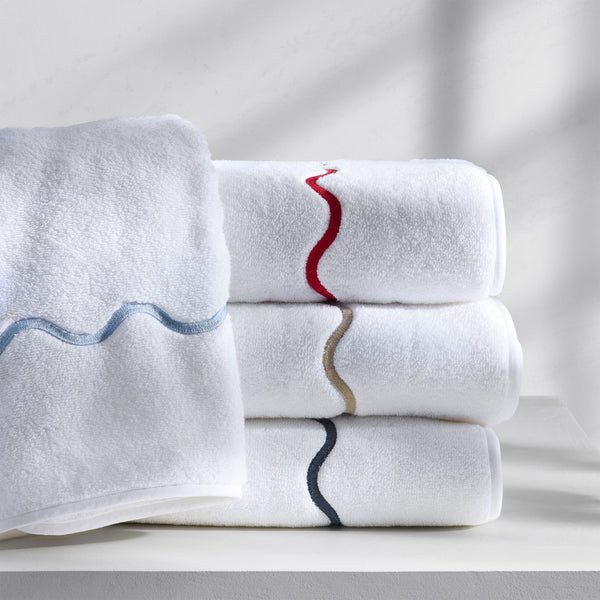 Ripple Embroidered Towels | Kassatex