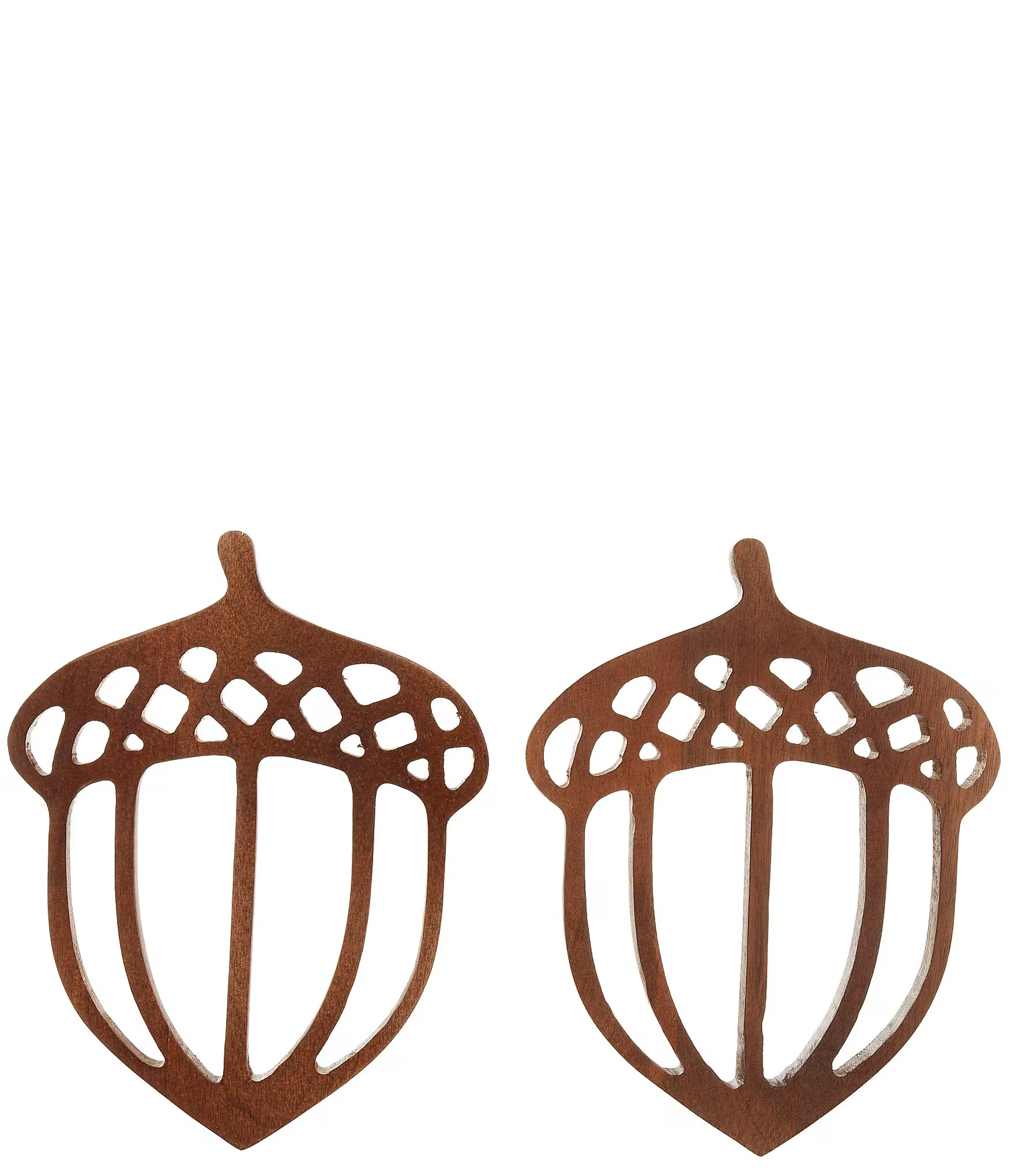 Southern Living Festive Fall Wood Acorn Trivets, Set of 2 | Dillard's | Dillard's