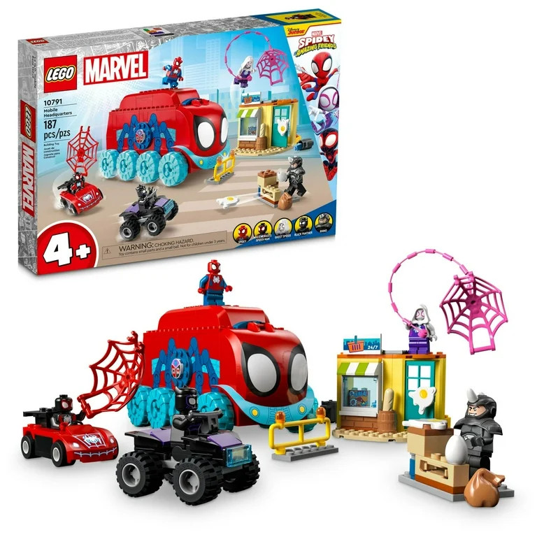 LEGO Marvel Team Spidey's Mobile Headquarters Building Set, Spider-Man Toy for Kids Ages 4 and up... | Walmart (US)
