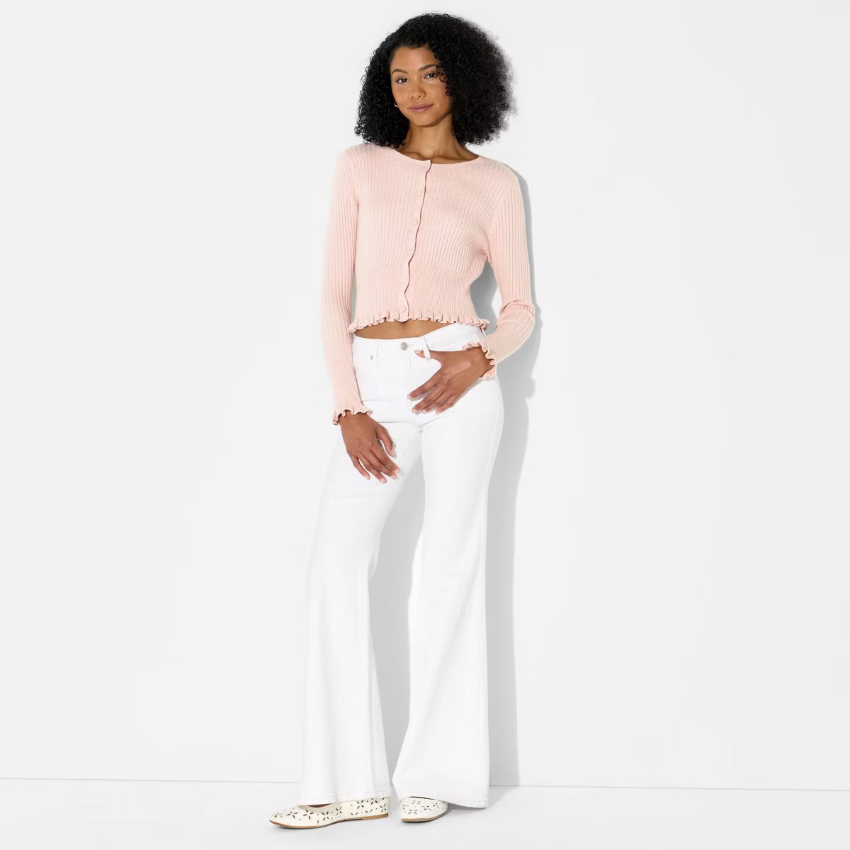 Women's Crewneck Ribbed Cardigan - Wild Fable™ | Target