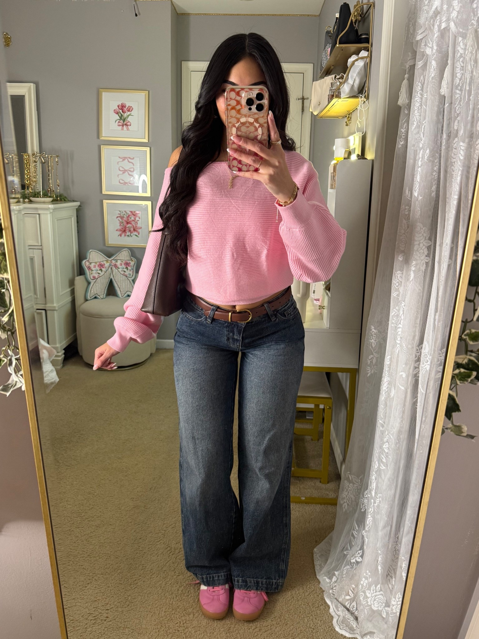 Size small sweater, size 25 jeans!

#LTKgrwm #LTKValentine #LTKootd