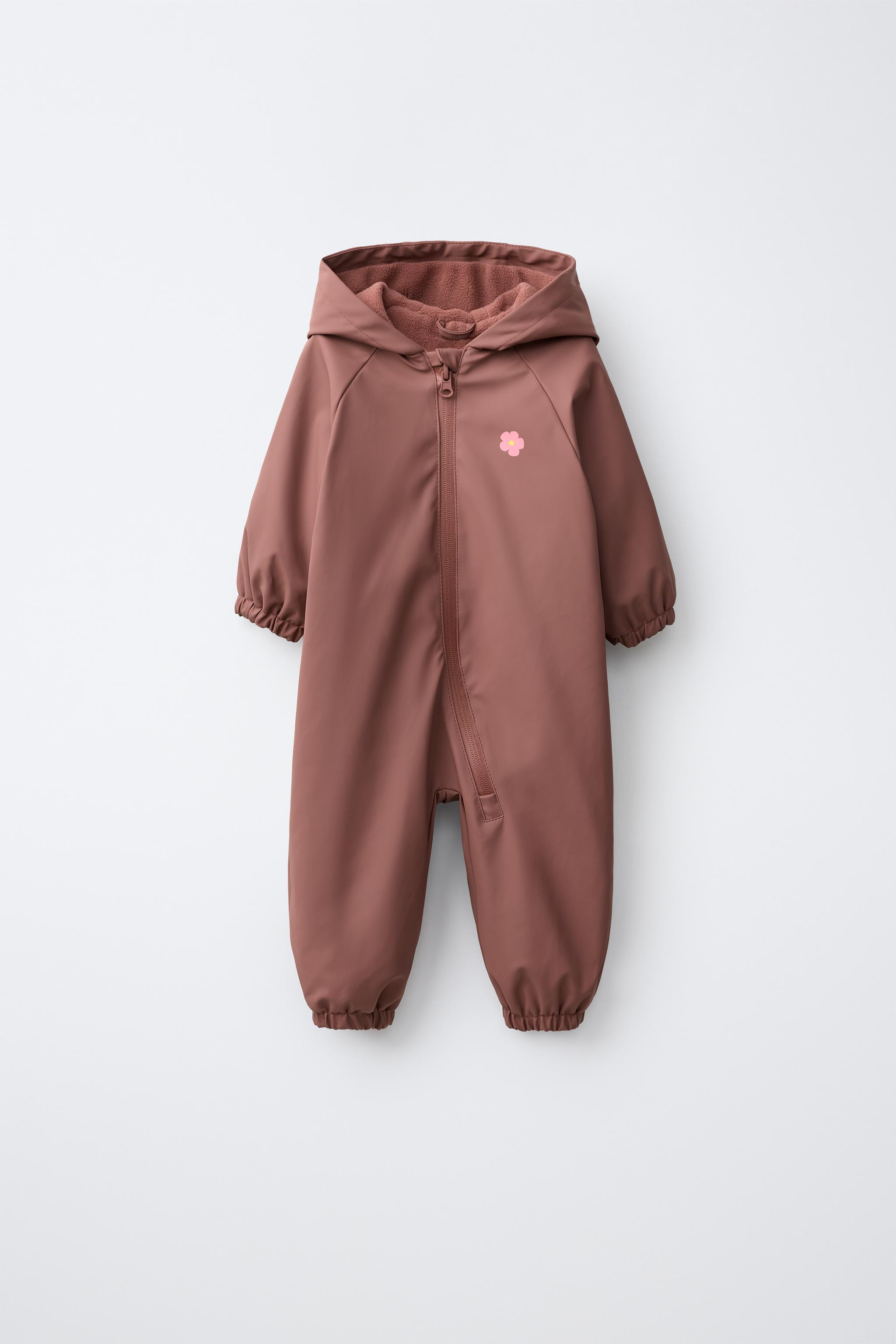 WATER-RESISTANT FLORAL RUBBERIZED JUMPSUIT | Zara US