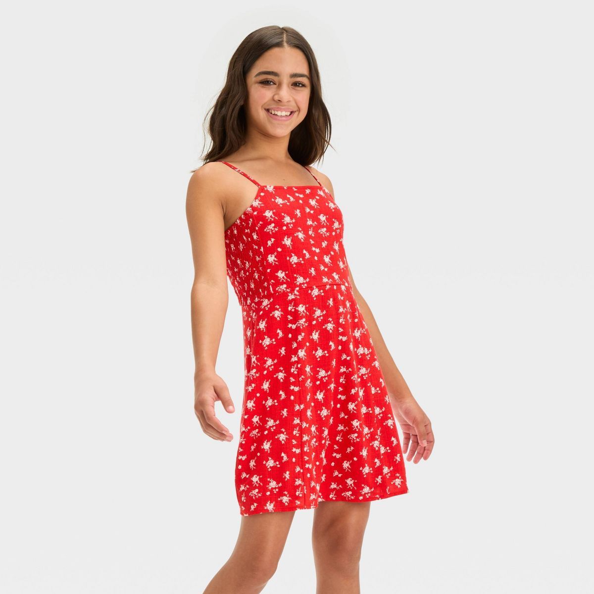 Girls' Fitted Cami Strap Dress - art class™ | Target