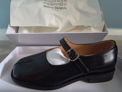 [NEW] Maison Margiela Tabi Mary-Jane Leather Shoes - Size 38 - Black | eBay UK