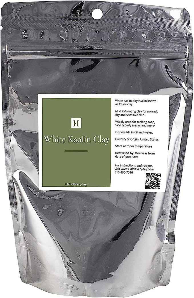 White Kaolin Clay Powder | 1 pound | Cosmetic Grade | 100% Natural | DIY Facial Mask | Amazon (US)