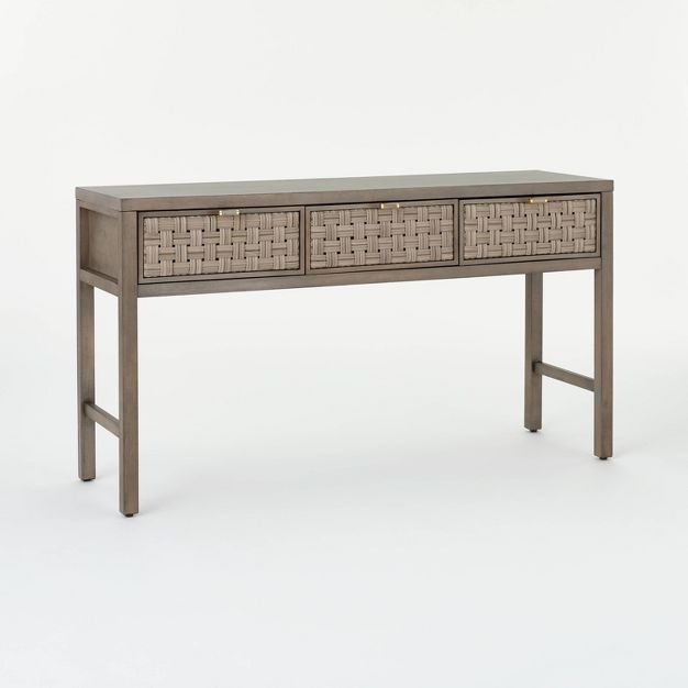 Palmdale Knockdown Woven Drawer Console - Threshold™ designed with Studio McGee | Target