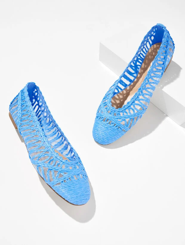 Tana Woven Cord Raffia Ballet Flats | Talbots